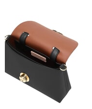 COCCINELLE NIKLA Handtasche mit Schulterriemen schwarz/cognac - Damentaschen - 4