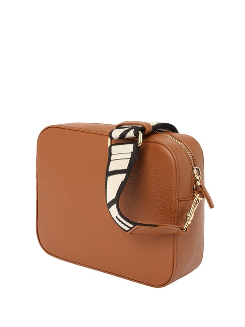 TEBE Kleine Tasche aus strukturiertem Leder Cognac - Damentaschen