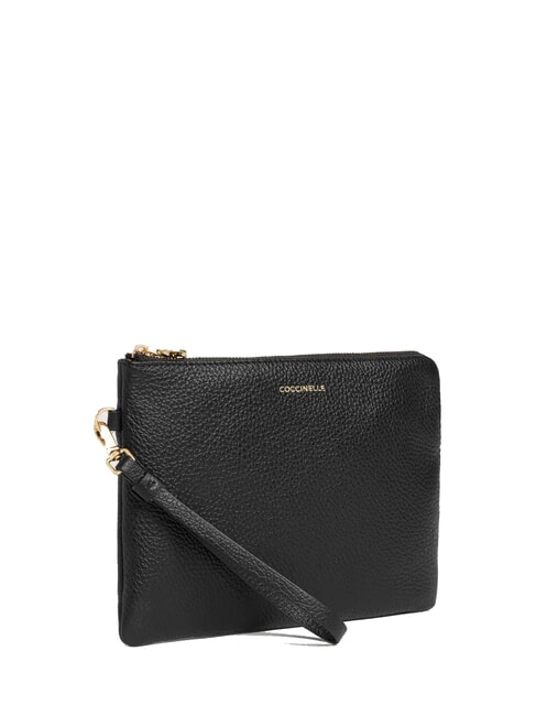 C-ME SOFTY Lederclutch Schwarz - Damentaschen