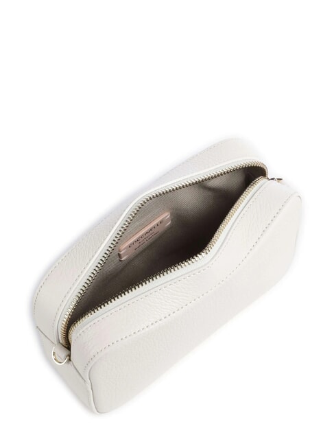 TEBE Schultertasche aus strukturiertem Leder Perle - Damentaschen