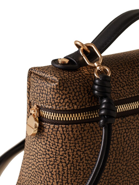 GEMINI Kleine Koffertasche mit Schultergurt natur op / schwarz - Damentaschen