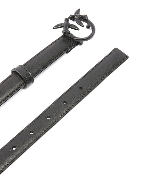 LOVE BERRY Lederg&uuml;rtel in Farbblock-Optik schwarze Limousinenblockfarbe - G&uuml;rtel