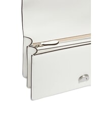 PINKO LOVE ONE Schultertasche mit Klappe Wei&szlig;wolken-matt. Silber - Damentaschen - 4