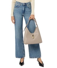 FURLA GOCCIA Umh&auml;ngetasche aus Leder Leinen - Damentaschen - 4