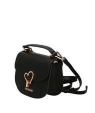 LOVE MOSCHINO HEART TURNLOCK Mini-Handtasche mit Schulterriemen Schwarz - Damentaschen - 2