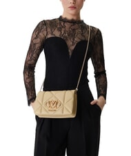 LOVE MOSCHINO EMBOSSED Gro&szlig;e Geldb&ouml;rse mit Rei&szlig;verschluss Dreck - Brieftaschen Damen - 5