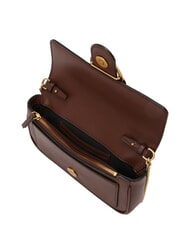 PINKO LOVE ONE POCKET Umh&auml;ngetasche aus Leder Burgunderwein-Antikgold - Damentaschen - 5