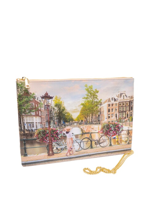 YESBAG SPECIAL Umh&auml;ngetasche aus Metall mit Umschlag Fahrr&auml;der - Damentaschen