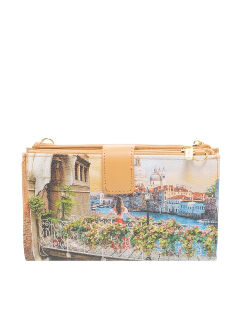 YESBAG Clutch-Geldb&ouml;rse mit Schulterriemen blumenreicher Kanal - Damentaschen