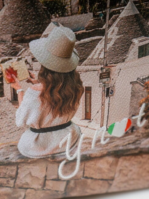 YESBAG Hobo-Schultertasche romantische Trulli - Damentaschen