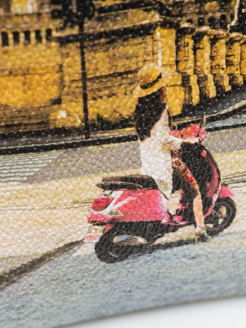 YESBAG Clutch mit Schulterriemen aus Metall R&Ouml;MISCHE FERIEN - Damentaschen