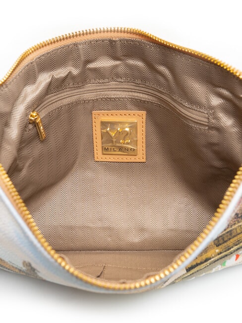 YESBAG Clutch mit Schulterriemen aus Metall R&Ouml;MISCHE FERIEN - Damentaschen