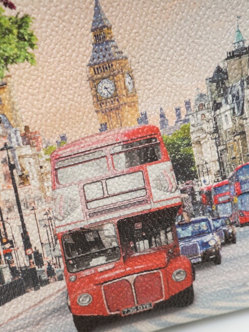 YESBAG Mittelgro&szlig;e Clutch mit Manschette London Rainbow - Damentaschen