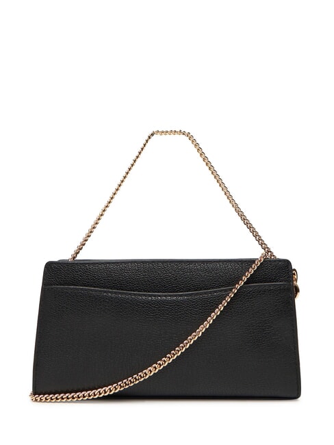 HAMILTON MODERNE Clutch mit Schulterriemen aus Metall Schwarz - Damentaschen