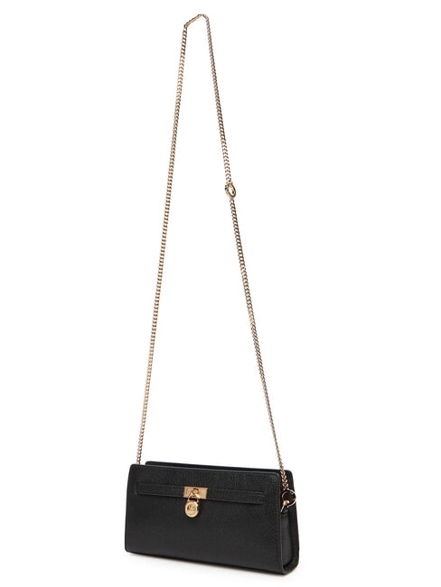 HAMILTON MODERNE Clutch mit Schulterriemen aus Metall Schwarz - Damentaschen
