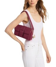 MICHAEL KORS COLBY Mittelgro&szlig;e Schultertasche aus Leder Maulbeere - Damentaschen - 4