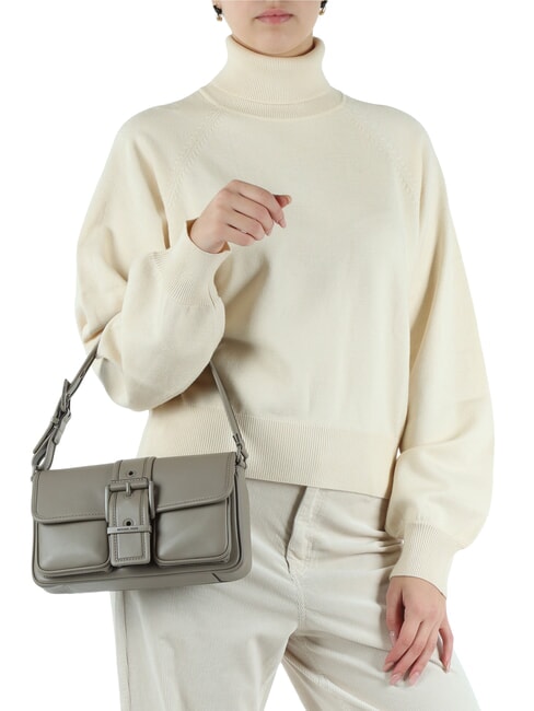 COLBY Mittelgro&szlig;e Schultertasche aus Leder Birke - Damentaschen