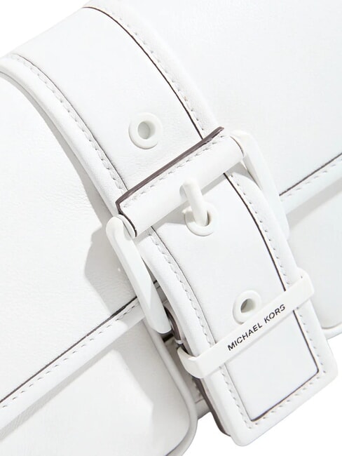 COLBY Mittelgro&szlig;e Schultertasche aus Leder optisch wei&szlig; - Damentaschen