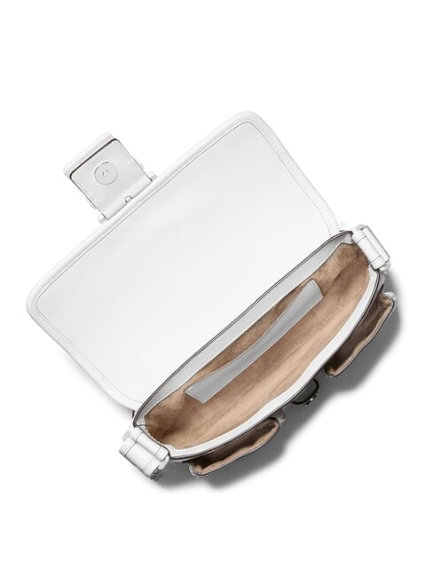 COLBY Mittelgro&szlig;e Schultertasche aus Leder optisch wei&szlig; - Damentaschen