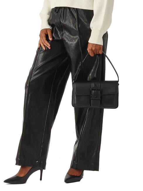 COLBY Mittelgro&szlig;e Schultertasche aus Leder Schwarz - Damentaschen