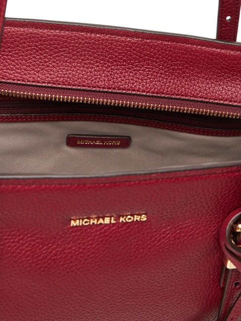 QUINN Einkaufstasche aus Leder Maulbeere - Damentaschen