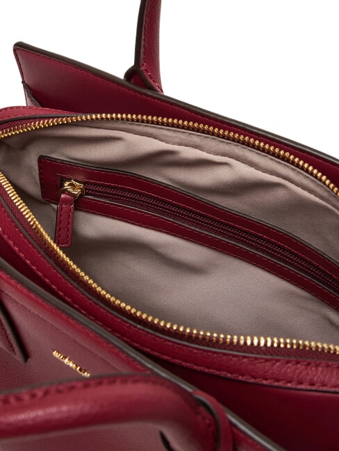 LAILA Lederhandtasche mit Schulterriemen Maulbeere - Damentaschen