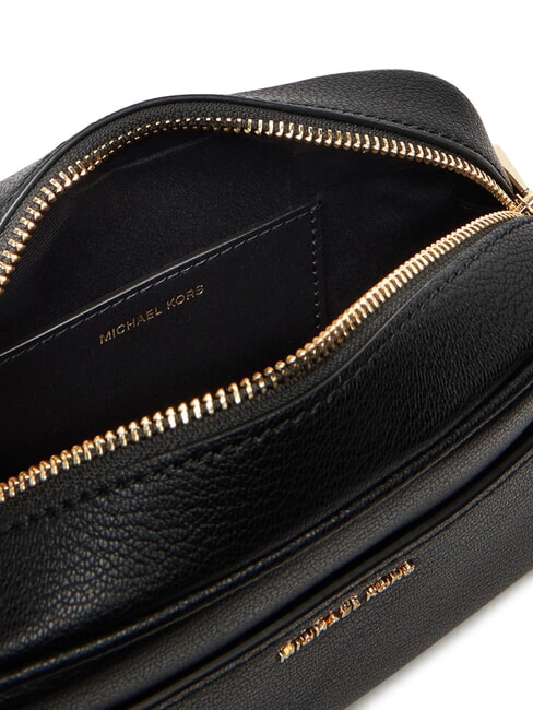 JET SET Schultertasche aus Leder f&uuml;r Kameras Schwarz - Damentaschen