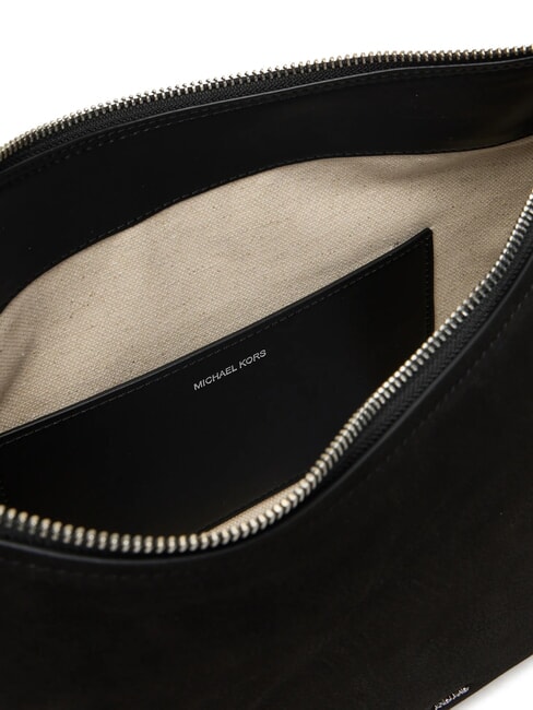 NOLITA Gro&szlig;e Schultertasche aus Nubukleder Schwarz - Damentaschen