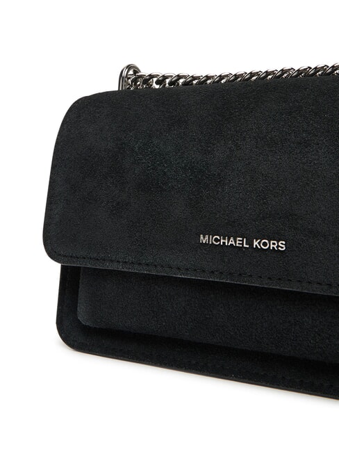 CLAIRE Wildleder-Schultertasche Schwarz - Damentaschen