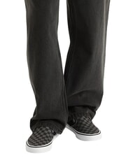 VANS CLASSIC Sneaker zum Hineinschl&uuml;pfen schwarz/zinnfarbenes Schachbrett - Schuhe Unisex - 6