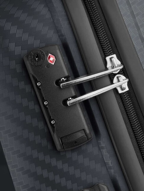 BINALONG Mittlerer Wagen Schwarz - Harte Trolleys