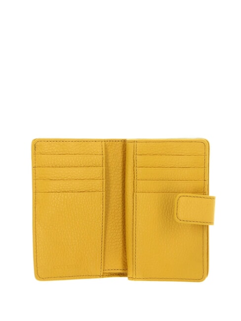 METALLIC SOFT Geldb&ouml;rse aus strukturiertem Leder sonnig - Brieftaschen Damen