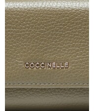 COCCINELLE METALLIC SOFT  Kleine Geldb&ouml;rse aus Leder Lorbeergr&uuml;n - Brieftaschen Damen - 3