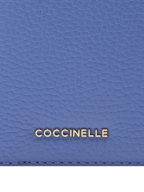 METALLIC SOFT Passh&uuml;lle aus geh&auml;mmertem Leder Blau - Reisezubeh&ouml;r