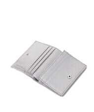 COCCINELLE METALLIC SOFT Kleine Geldb&ouml;rse aus Leder SILBER - Brieftaschen Damen - 2