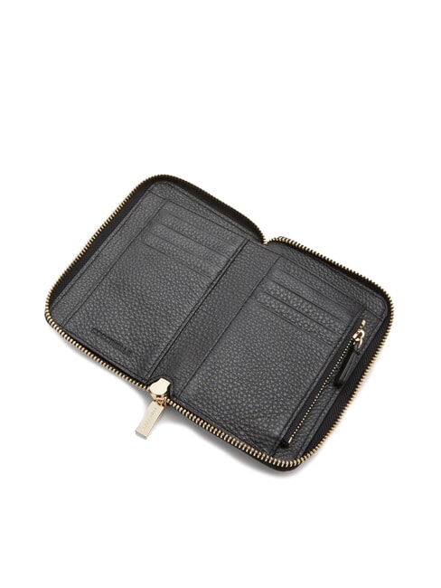 METALLIC SOFT  Mittelgro&szlig;e Lederbrieftasche Schwarz - Brieftaschen Damen