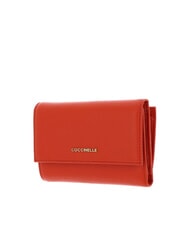 COCCINELLE METALLIC SOFT Bifold-Brieftasche aus geh&auml;mmertem Leder Gazpacho - Brieftaschen Damen - 4
