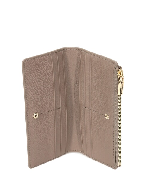 METALLIC SOFT Ledergeldb&ouml;rse warmes Taupe - Brieftaschen Damen