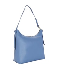 COCCINELLE MALORY Schultertasche aus geh&auml;mmertem Leder Blau - Damentaschen - 2
