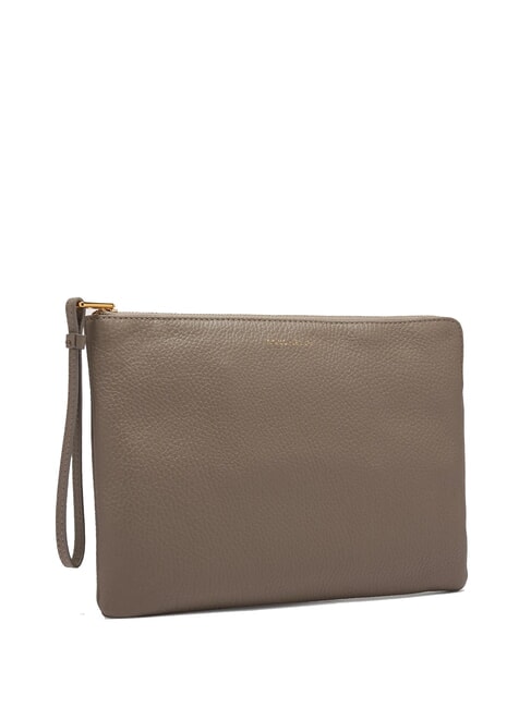 ALIAS Clutch aus Leder mit Manschette warmes Taupe - Damentaschen
