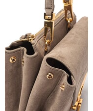 COCCINELLE ARLETTIS SUEDE DROPLET Mini-Ledertasche mit Schulterriemen warmes Taupe - Damentaschen - 3