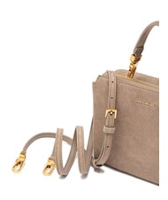COCCINELLE ARLETTIS SUEDE DROPLET Mini-Ledertasche mit Schulterriemen warmes Taupe - Damentaschen - 4