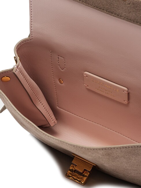 ARLETTIS SUEDE DROPLET Mini-Ledertasche mit Schulterriemen warmes Taupe - Damentaschen