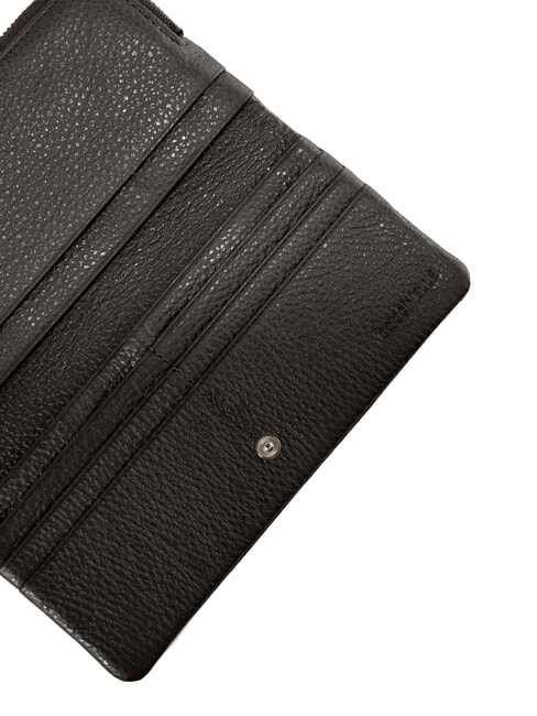 SOFTY Portemonnaie aus genarbtem Leder Schwarz - Brieftaschen Damen
