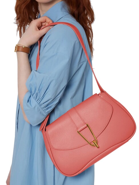 HIMMA Schultertasche aus geh&auml;mmertem Leder Topf - Damentaschen