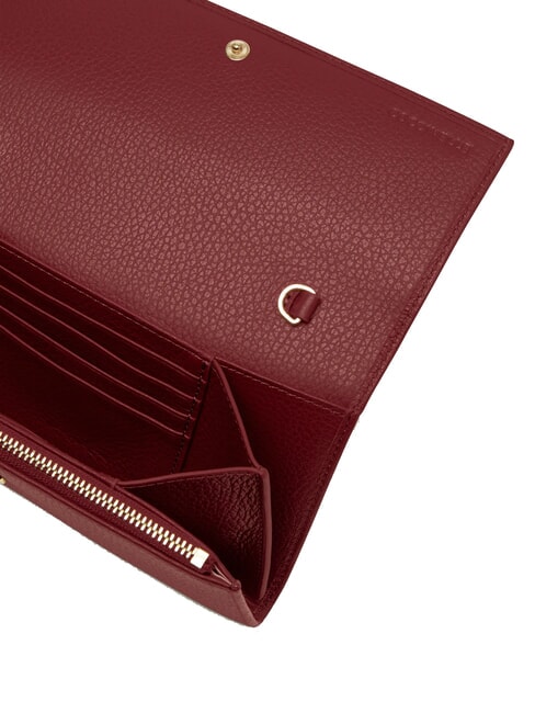 METALLIC SOFT Lederclutch mit Schulterriemen Brandy - Damentaschen