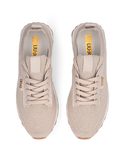 EVELYN 916 Socken-Sneakers helles Seil - Damenschuhe