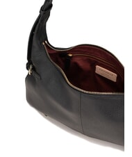 COCCINELLE ABIGAIL Schultertasche aus geh&auml;mmertem Leder Schwarz - Damentaschen - 4