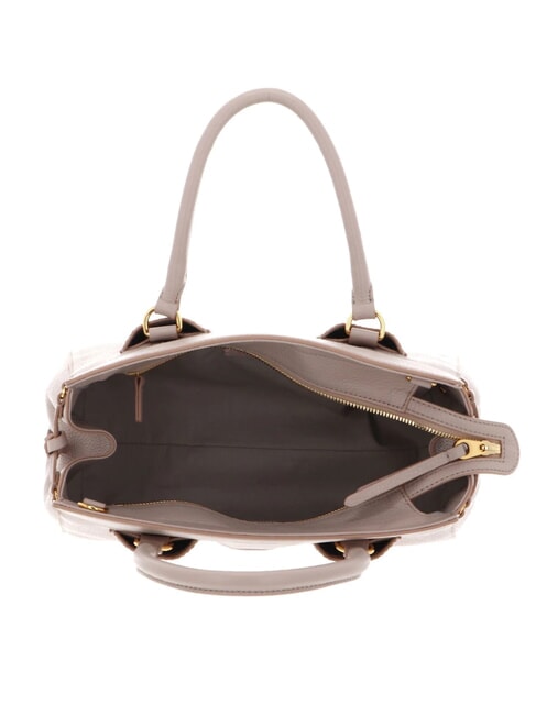 YORK Lederhandtasche mit Schulterriemen Rosetten - Damentaschen