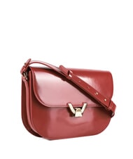 COCCINELLE DEW SHINY CALF Schultertasche aus geb&uuml;rstetem Leder Brandy - Damentaschen - 2